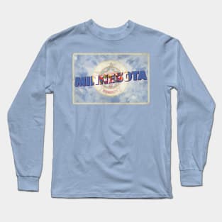 Minnesota vintage style retro souvenir Long Sleeve T-Shirt